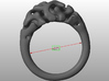 Reaction Diffusion Ring Nr. 11 (Size 50) 3d printed View inner Diameter