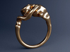 Reaction Diffusion Ring Nr. 12 (Size 54) 3d printed 