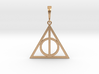 Deathly hallows pendant 3d printed 