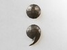 Low Poly Wall Art: Semicolon (Polished Metal) 3d printed 