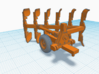 1/87th  6 Bottom Rollover Plow 3d printed 