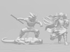 Nezuko miniature model for fantasy games dnd wh 3d printed 