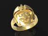 Radical KlunkerZ ring for Mountainbikers 3d printed Gold
