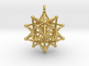 Stellated Icosahedron Merkaba Pendant 3d printed 