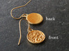 Animal Cell Earrings - Science Jewelry 3d printed Animal Cell Earrings in 14K gold plated brass