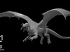 Ancient Sapphire Dragon Flying 3d printed 