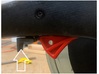 Trigger Lock, SEARS Chop saw 3d printed Gray lock installed OK