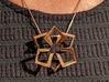 (++++----)^3-psi=60-4cm 3d printed As pendent in polished bronze