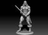 Conan the Barbarian Miniature 3d printed Model Detail Render