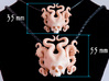 Octopus man Skull mini the pendant 3d printed Octopus man Skull mini