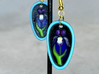 Iris Earrings 3d printed 