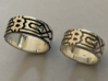 Bitcoin Ring - rictoken 3d printed Silver
