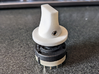 F-14 Tomcat UHF radio knob Mode Selector 3d printed Attached to 4 position rotary switch, fixed with m4 nut and set screw