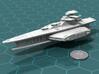 Novus Regency Carrier 3d printed Render of the model, with a virtual quarter for scale.