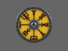 SV Icelandic Runes Compass Round Shield (LEFT) 3d printed 