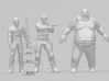 Zombie Pack1 HO scale 20mm miniature models RE 3d printed 