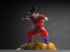 Kid Goku on Nimbus 3d printed 