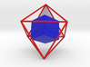 Colored dual Solids Octahedron-Cube 3d printed 