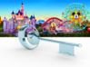 Disneyland Dream Key (Horizontal) 3d printed 
