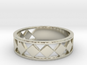 Eight Diamond Shapeds Ring Band 3d printed 