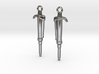 Pipette Earrings - Science Jewelry 3d printed 