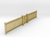 VR Gate and Picket Set #3 BRASS (Centr) 1:87 Scale 3d printed 
