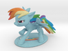 My Little Pony - Rainbow Dash Posed 3d printed 