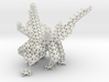 Tetrahedral dragon guarding her egg 3d printed 