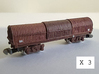 T Gauge - 1:450 Scale BYA Wagons x 3 3d printed 