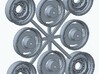 8-lug wheels 16.5 x 8.5 inch wheels + backs, V2 3d printed Snapshot of 3D-File