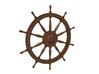 1/64 Ship's Wheel (Helm) 24 mm diameter 3d printed Painting suggestion.