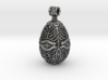 Cursed Artifact Pendant, Eye Necklace, Magic Item 3d printed Antique Silver cover image render