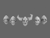 Orc Busters V7 Helmets (Glyphs Masks) 3d printed 