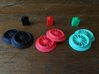 Brick RC Train Wheel Set, Spoked 3d printed Colors tend to run a little bit lighter than official Lego equivalents, but we don't find it super distracting.  Black is the closest match, while green seems to stray the farthest.