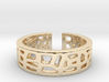 Voronoi ring [sizable ring] 3d printed 