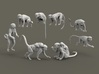 Squirrel Monkey set 1:48 eight different pieces 3d printed 
