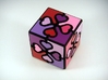 Valentine Cube Puzzle 3d printed Scrambled
