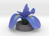 Blue Iris in concrete 3d printed 
