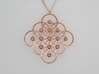 Seed of Life squared Pendant 3d printed *copper (unavailable for sale)