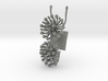 Pendant with two large flowers of the Fennel 3d printed 