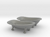 HO Scale Clawfoot Bathtubs 3d printed This is a render not a picture