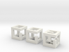 little maze-n-cubes (hollow 0.75mm walls) 3d printed 