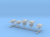1/1200 IJN Type 50 year 3 turrets (8in) 1944 Set 3d printed 