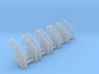 Z Scale Industrial Stairs 3 (5pc) 3d printed 