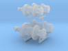 1/87th Set of Oilfield type Winch Drums 3d printed 