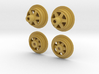 1/25 wheel covers for Indy cars, type 2 3d printed 