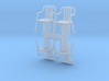 Plastic Chair (x4) 1/48 3d printed 