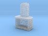 Stone Fireplace 1/64 3d printed 