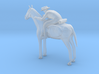 O Scale Cowboy and Horse 3d printed 