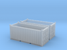 N Scale 20ft Open Top Container (2pc) 3d printed 